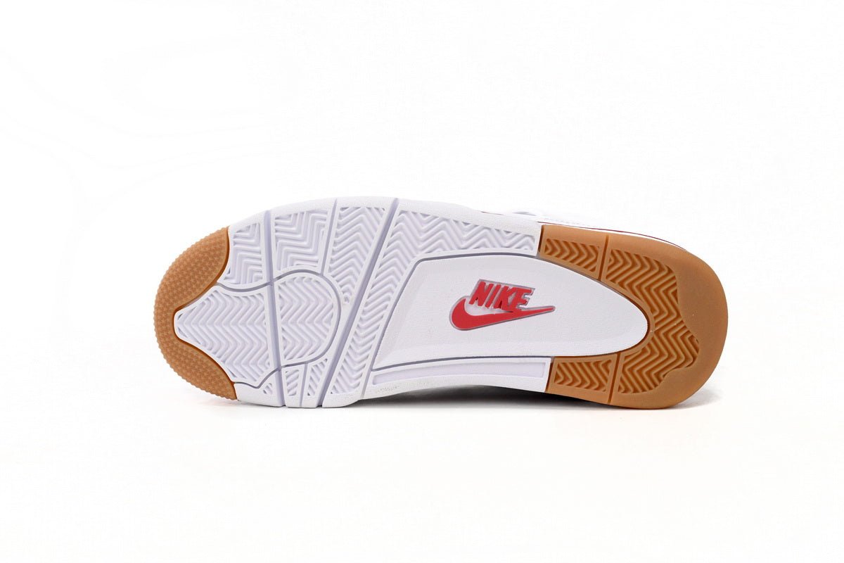 Air Jordan 4 Red - White Unisex Streetwear Limited Edition - **Air Jordan 4 White Red** The Air Jordan 4 White Red is a vibrant and