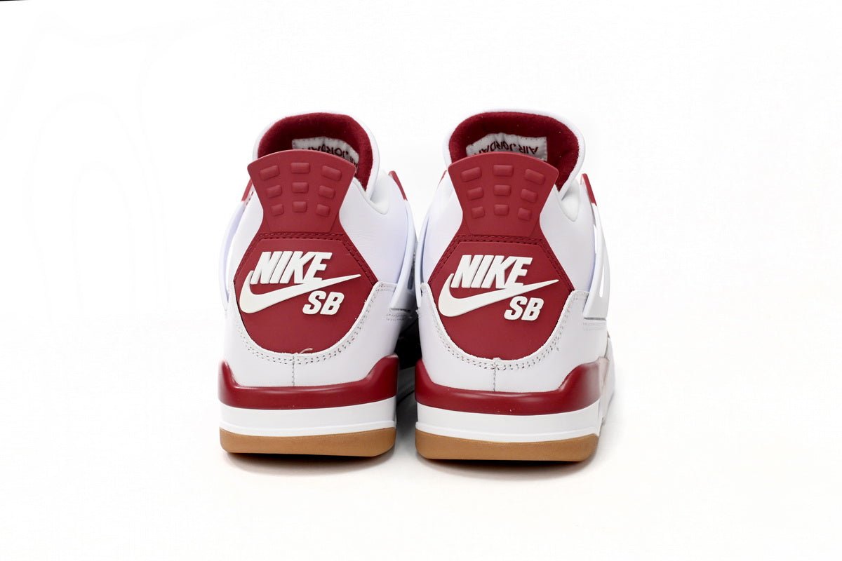 Air Jordan 4 Red - White Unisex Streetwear Limited Edition - **Air Jordan 4 White Red** The Air Jordan 4 White Red is a vibrant and