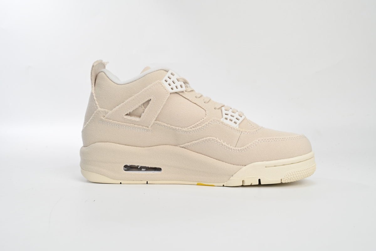 Air Jordan 4 Wmns canvas Sneakers - Red Unisex Streetwear Limited Edition - Introducing the Air Jordan 4 WMNS 'Canvas,' a sophisticated reinterpretation of the classic Air Jordan