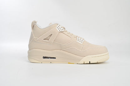Air Jordan 4 Wmns canvas Sneakers - Red Unisex Streetwear Limited Edition - Introducing the Air Jordan 4 WMNS 'Canvas,' a sophisticated reinterpretation of the classic Air Jordan