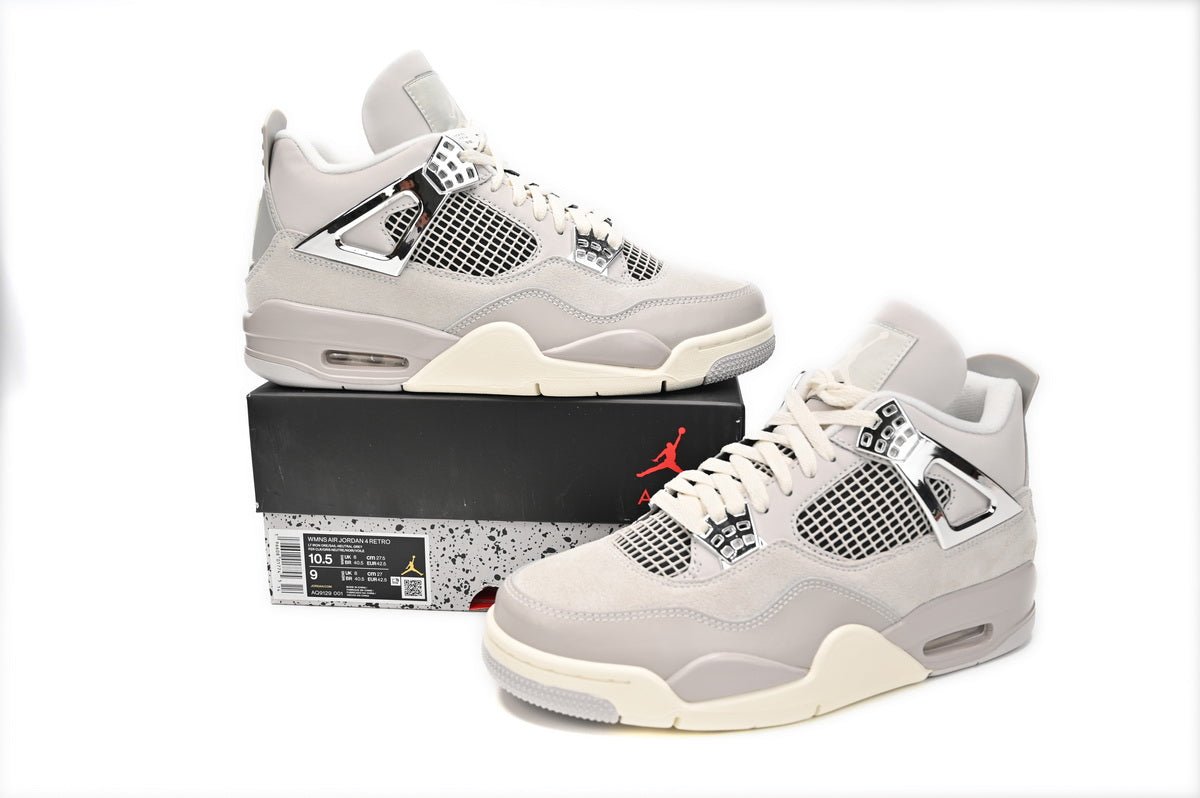 Air Jordan 4 Wmns frozen Moments - White Unisex Streetwear Limited Edition - Embrace the essence of sports history and urban fashion with the Air Jordan 4 WMNS