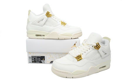 Air Jordan 4 Wmns 'sail' - Black Unisex Streetwear Limited Edition - Discover the timeless allure of the Air Jordan 4 WMNS 'Sail,' a blend of heritage