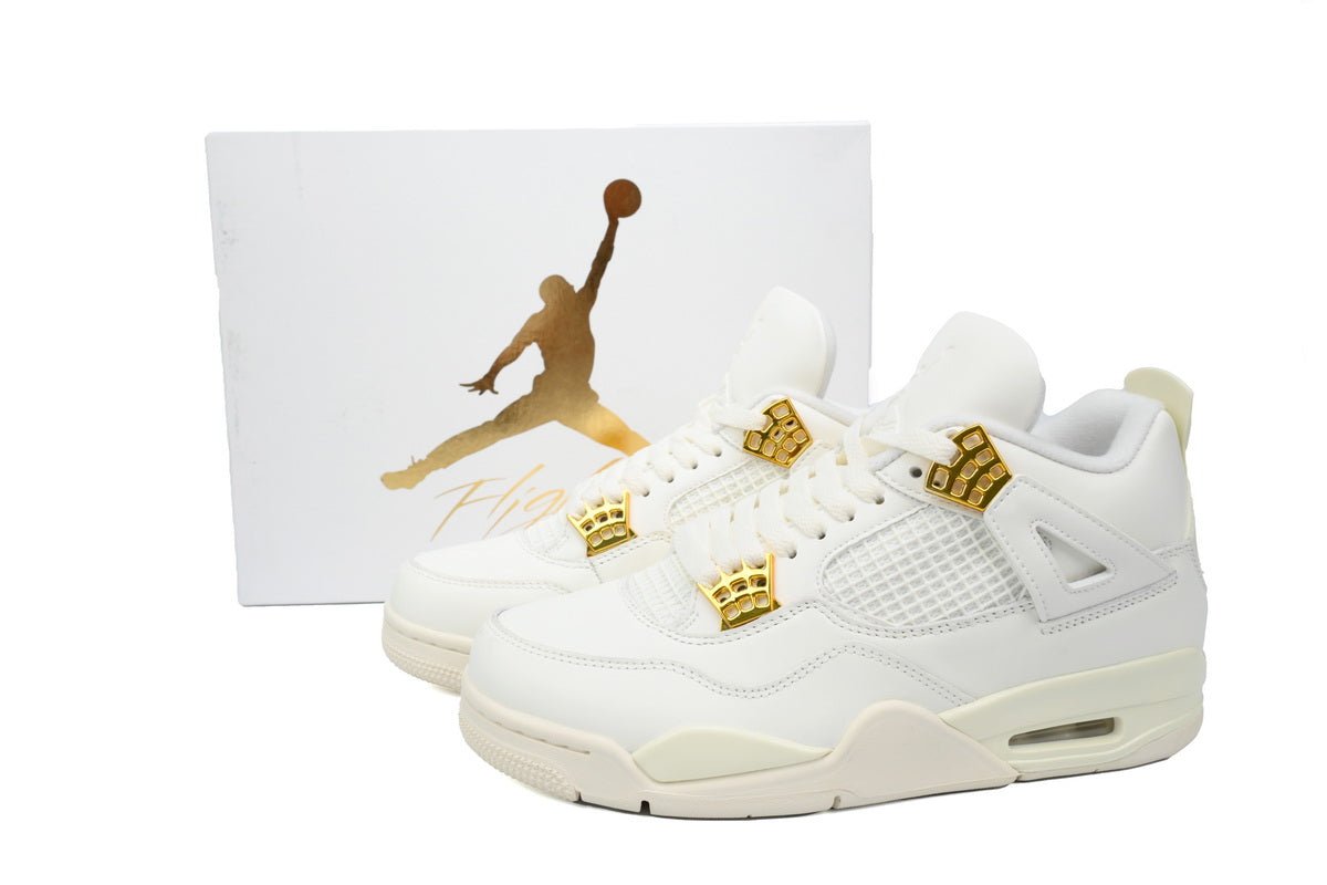 Air Jordan 4 Wmns 'sail' - Black Unisex Streetwear Limited Edition - Discover the timeless allure of the Air Jordan 4 WMNS 'Sail,' a blend of heritage