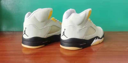 Air Jordan 5 'light Bone - Club Gold' T-Shirt - Black Unisex Streetwear Limited Edition - **Product Description: Air Jordan 5 'Light Bone/Club Gold'** The Air Jordan 5 'Light Bone/Club Gold'