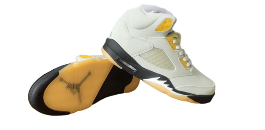 Air Jordan 5 'light Bone - Club Gold' T-Shirt - Black Unisex Streetwear Limited Edition - **Product Description: Air Jordan 5 'Light Bone/Club Gold'** The Air Jordan 5 'Light Bone/Club Gold'