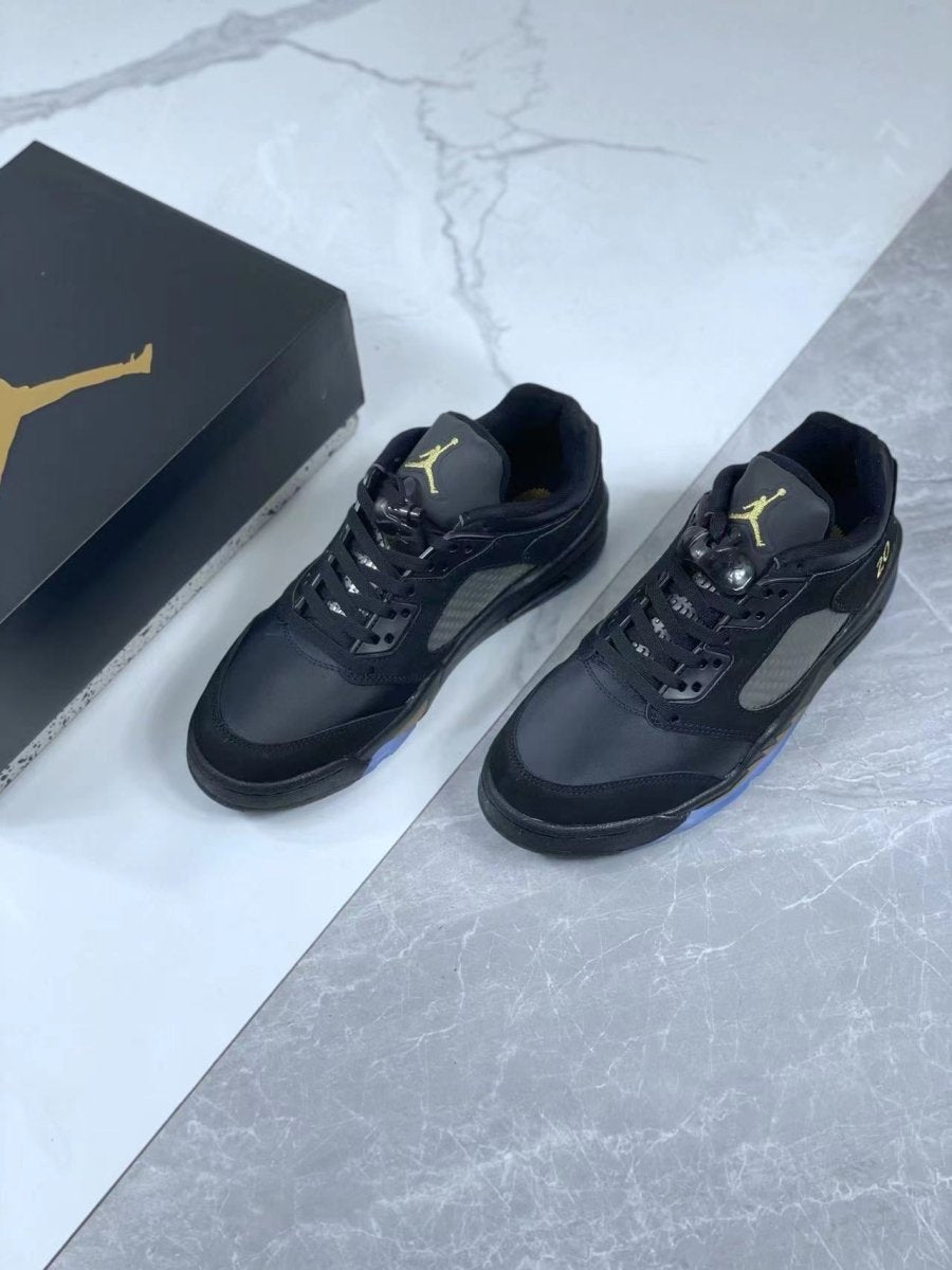 Air Jordan 5 Low 'black Metallic' T-Shirt Unisex Streetwear Limited Edition