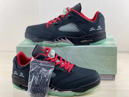 Air Jordan 5 Low 'chinese New Year' T-Shirt - Black Unisex Streetwear Limited Edition