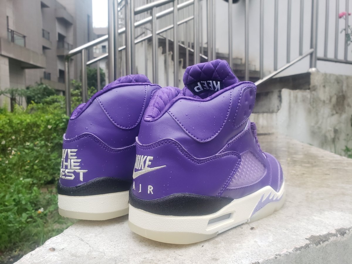 Air Jordan 5 'purple Grape' T-Shirt Unisex Streetwear Limited Edition - **Product Description: Air Jordan 5 'Purple Grape'** The Air Jordan 5 'Purple Grape' is a