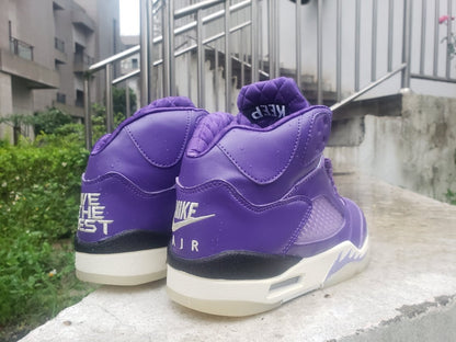Air Jordan 5 'purple Grape' T-Shirt Unisex Streetwear Limited Edition - **Product Description: Air Jordan 5 'Purple Grape'** The Air Jordan 5 'Purple Grape' is a