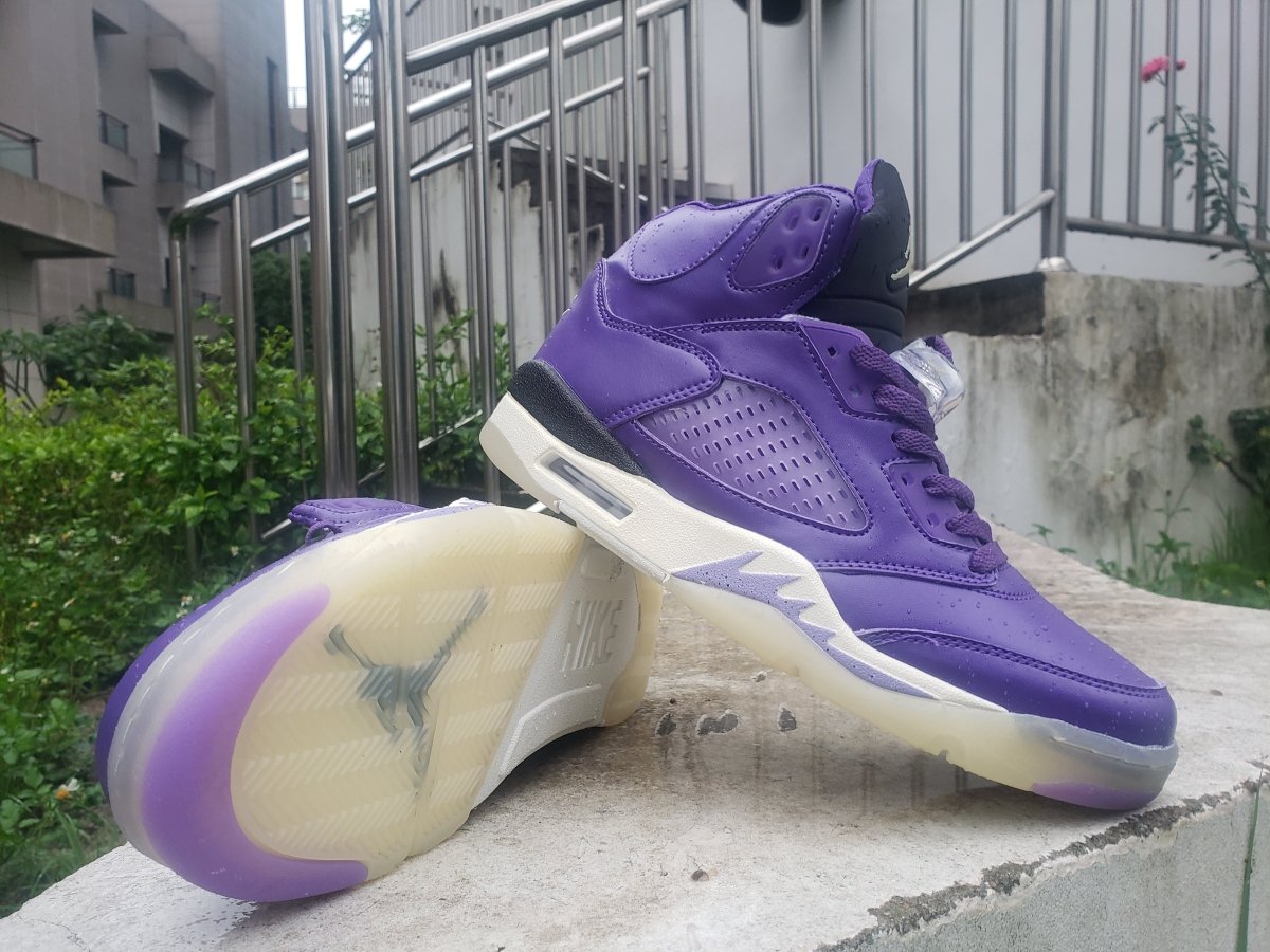 Air Jordan 5 'purple Grape' T-Shirt Unisex Streetwear Limited Edition - **Product Description: Air Jordan 5 'Purple Grape'** The Air Jordan 5 'Purple Grape' is a