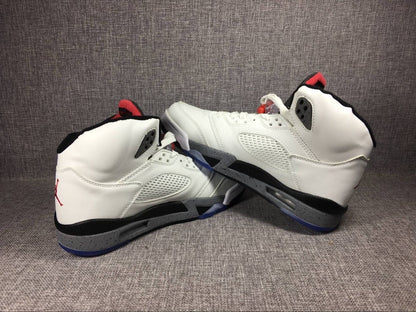 Air Jordan 5 Retro 'white Cement' Unisex Streetwear Limited Edition - **Product Description: Air Jordan 5 Retro 'White Cement'** The Air Jordan 5 Retro 'White Cement'
