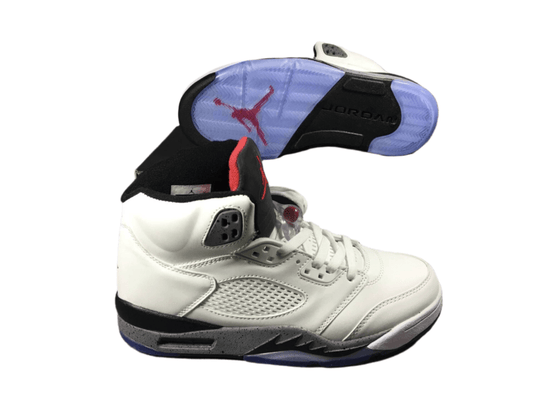 Air Jordan 5 Retro 'white Cement' Unisex Streetwear Limited Edition - **Product Description: Air Jordan 5 Retro 'White Cement'** The Air Jordan 5 Retro 'White Cement'