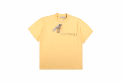 Fear Of God Essentials T-shirt - Yellow Unisex Streetwear Limited Edition - <p dir='ltr'><span>This Fear of God Essentials t-shirt features a clean, minimalist design in a