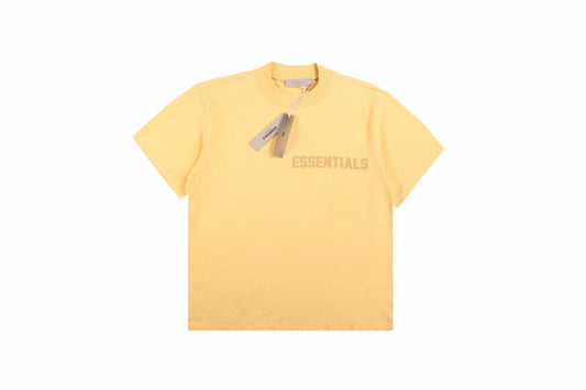 Fear Of God Essentials T-shirt - Yellow Unisex Streetwear Limited Edition - <p dir='ltr'><span>This Fear of God Essentials t-shirt features a clean, minimalist design in a