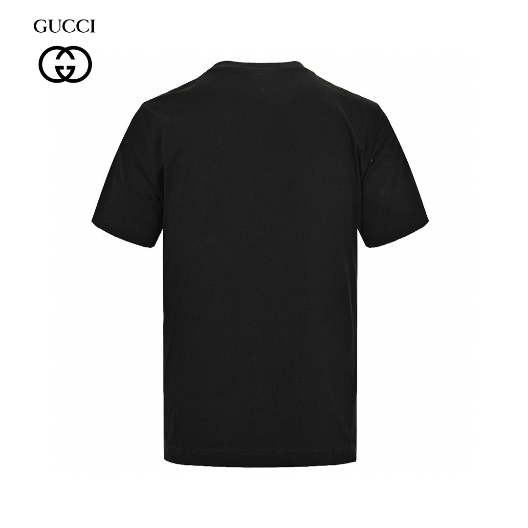 Gucci Smiley Face T-shirt - Black Unisex Streetwear Limited Edition - <span>This Gucci t-shirt features a playful design with a large yellow smiley face graphic on