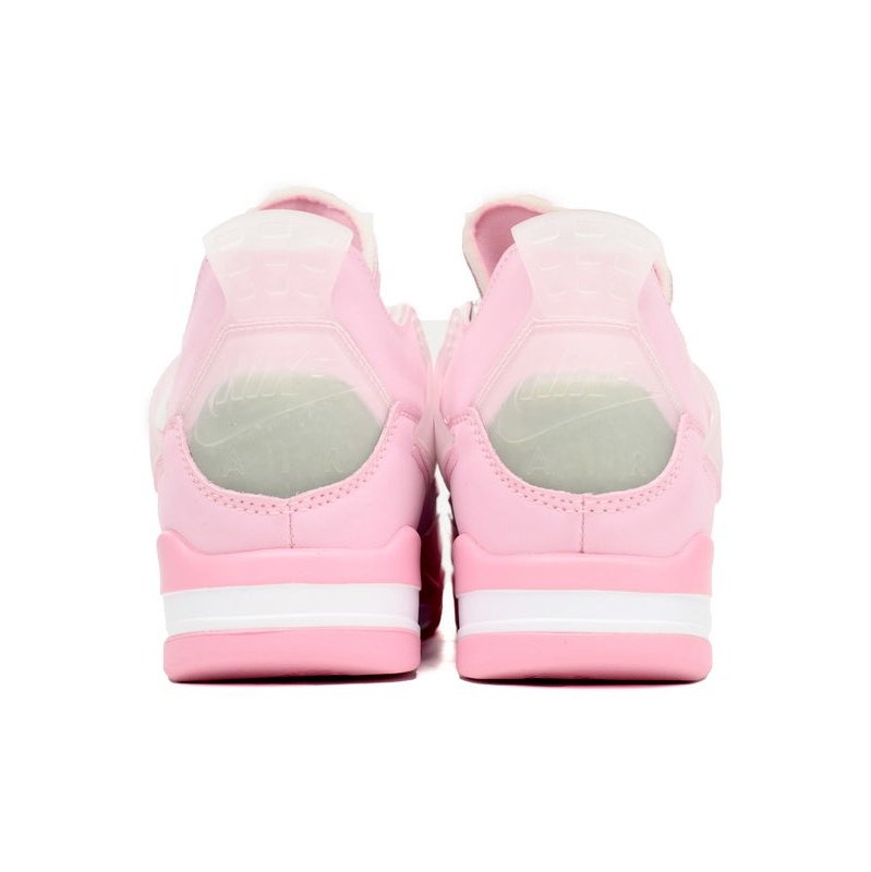 JORDAN 4 - Off-white Rose Peach Sneakers Unisex Streetwear Limited Edition - Introducing the Jordan 4 x Off-White Rose Peach, a harmonious blend of urban edge and