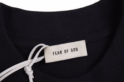 FEAR Of God Eternal T-shirt - Black Unisex Streetwear Limited Edition - The FEAR OF GOD ETERNAL T-SHIRT BLACK - REPLICA captures the essence of minimalist luxury