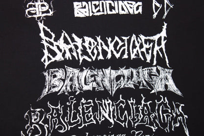Camiseta Balenciaga Multi-Logo (Negra)