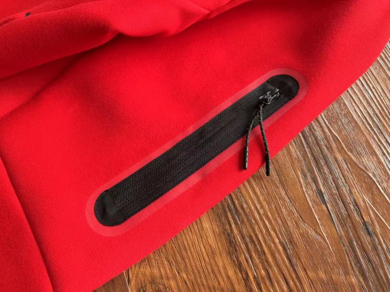 NIKE Tech Fleece Hoodie - University - Red Unisex Streetwear Limited Edition