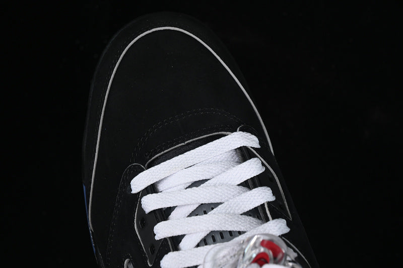 JORDAN Retro 5 - Metallic - Black Unisex Streetwear Limited Edition