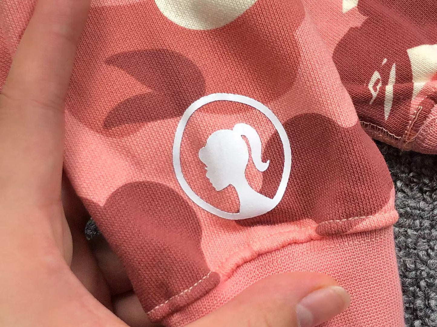 BAPE - Barbie Dot Camo Shark Full Zip Hoodie - Pink Unisex Streetwear Limited Edition