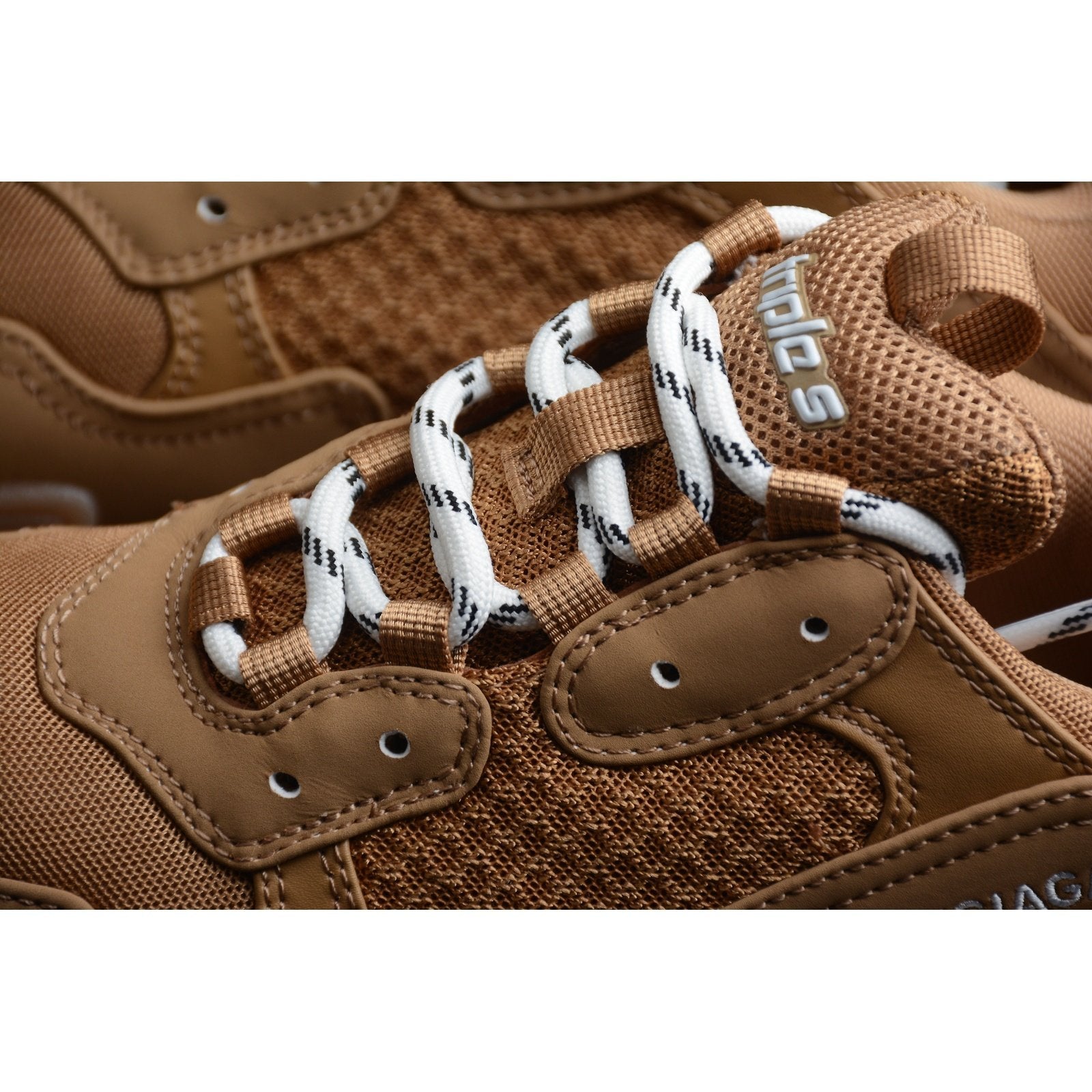 BALENCIAGA Triple S Clear Sole - Sneakers - Brown Unisex Streetwear Limited Edition - The Balenciaga Triple S Clear Sole x Brown reimagines the iconic Triple S sneaker with