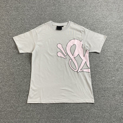 SYNA World T-shirt Grey - Pink Unisex Streetwear Limited Edition