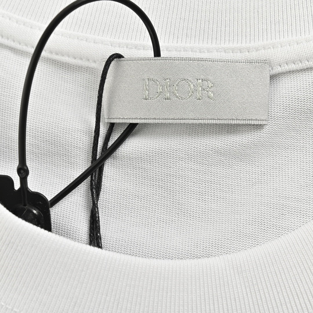 Camiseta blanca con estampado de estrella de Dior