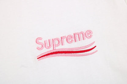 Balenciaga x Supreme T-shirt with Front Logo - close up - replica sneakers