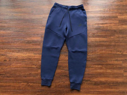 NIKE Tech Fleece Pants - - Navy Unisex Streetwear Limited Edition - The NIKE TECH FLEECE PANTS NAVY - REPLICA bring together modern sportswear technology and sleek