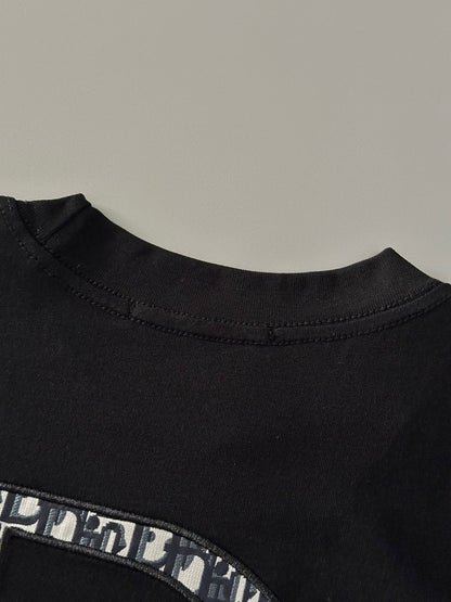 Dior Oblique Embroidered Polo Shirt Unisex Streetwear Limited Edition