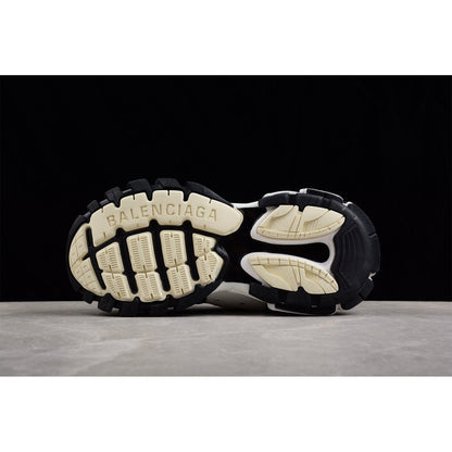 BALENCIAGA Track Mule - White - Black Unisex Streetwear Limited Edition - Introducing the BALENCIAGA Track Mule x Black White, a fusion of athletic innovation and modern