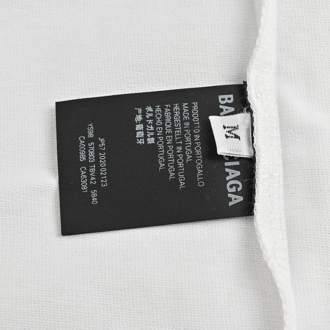 Camiseta Balenciaga - Logotipo desgastado