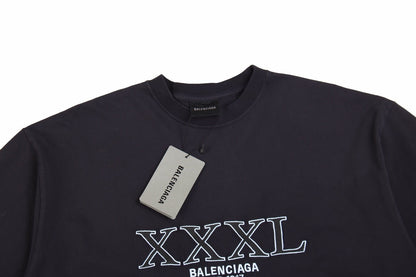 Camiseta negra con logo BALENCIAGA XXXL