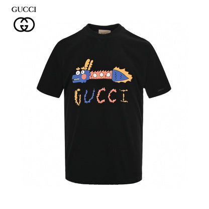 Gucci T-shirt With Dragon Graphic - Black Unisex Streetwear Limited Edition - <span>Bold and playful. Features a colorful dragon graphic with the Gucci logo. Made from high-quality