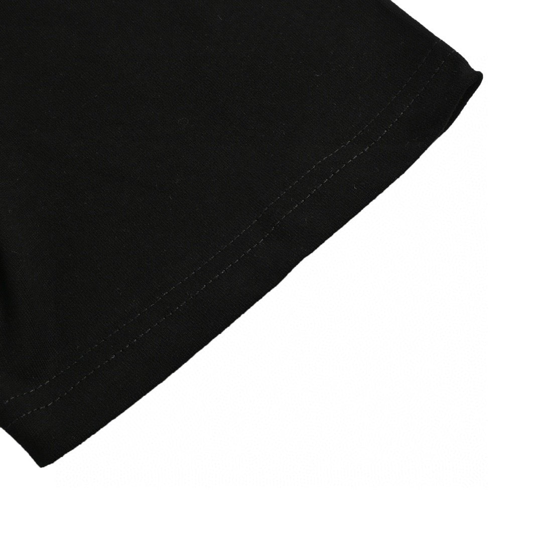 Camiseta negra Gucci con estampado de dragón