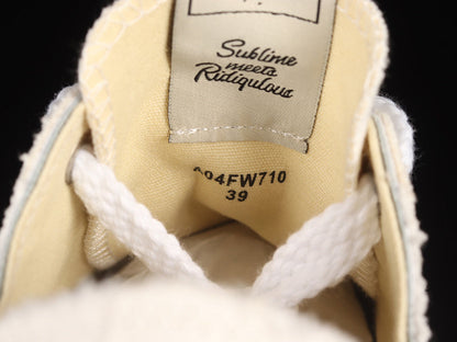 MAISON Mihara Yasuhiro Peterson Og Sole Canvas Low Sneakers - White Unisex Streetwear Limited Edition