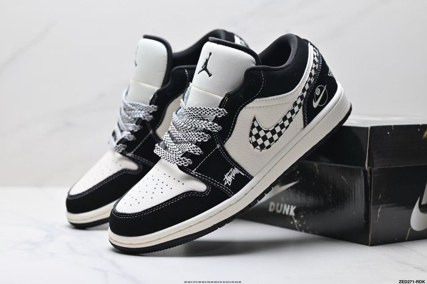 JORDAN 1 Mid - Equality Sneakers - Black Unisex Streetwear Limited Edition