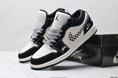 JORDAN 1 Mid - Equality Sneakers - Black Unisex Streetwear Limited Edition