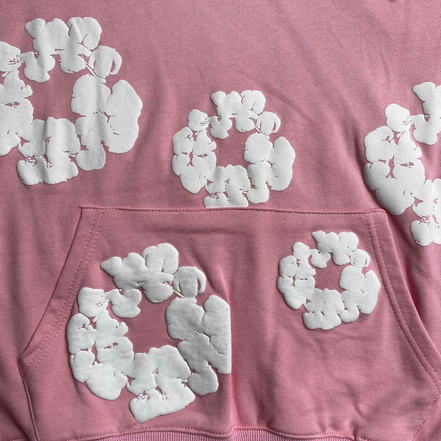 SUDADERA CON CAPUCHA DENIM TEARS CORONA DE ALGODÓN ROSA
