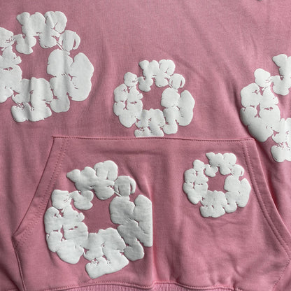 SUDADERA CON CAPUCHA DENIM TEARS CORONA DE ALGODÓN ROSA