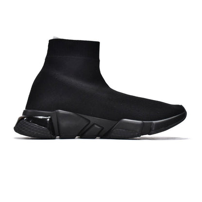 BALENCIAGA Speed Trainer - Triple - Black Unisex Streetwear Limited Edition - The Balenciaga Speed Trainer x Triple Black edition elevates the iconic Speed Runner collection with