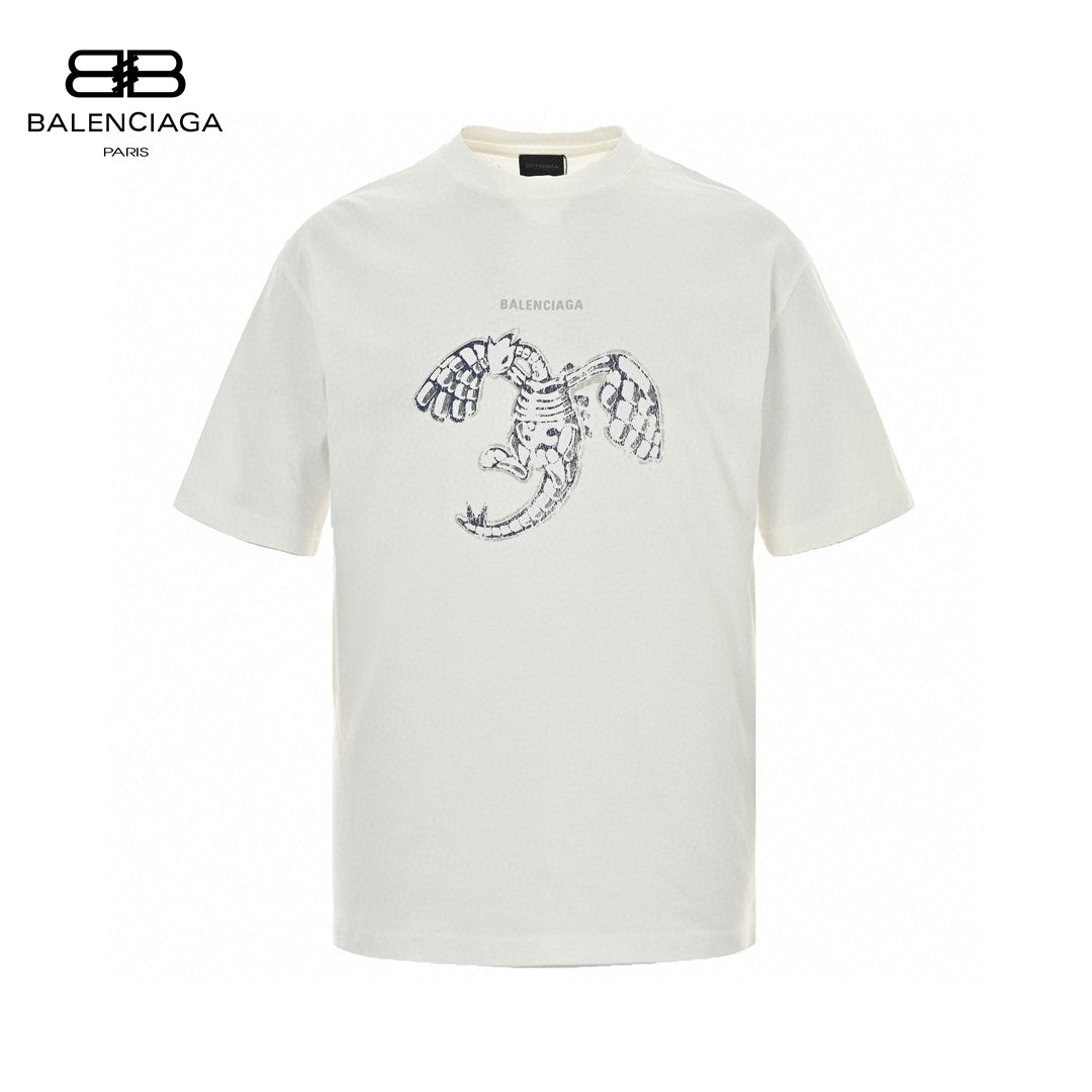 Balenciaga T-shirt - Lobster Graphic - Black Unisex Streetwear Limited Edition - <span>This Balenciaga t-shirt features a unique design with a detailed lobster graphic on the front.