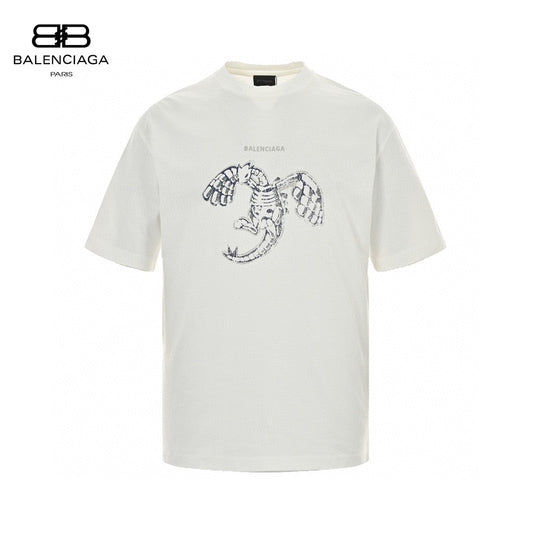 Balenciaga T-shirt - Lobster Graphic - Black Unisex Streetwear Limited Edition - <span>This Balenciaga t-shirt features a unique design with a detailed lobster graphic on the front.