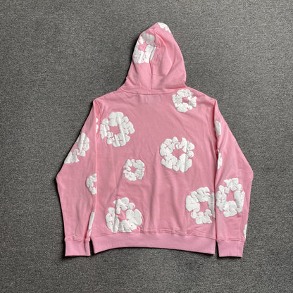 DENIM Tears Cotton Wreath Hoodie - Pink Unisex Streetwear Limited Edition