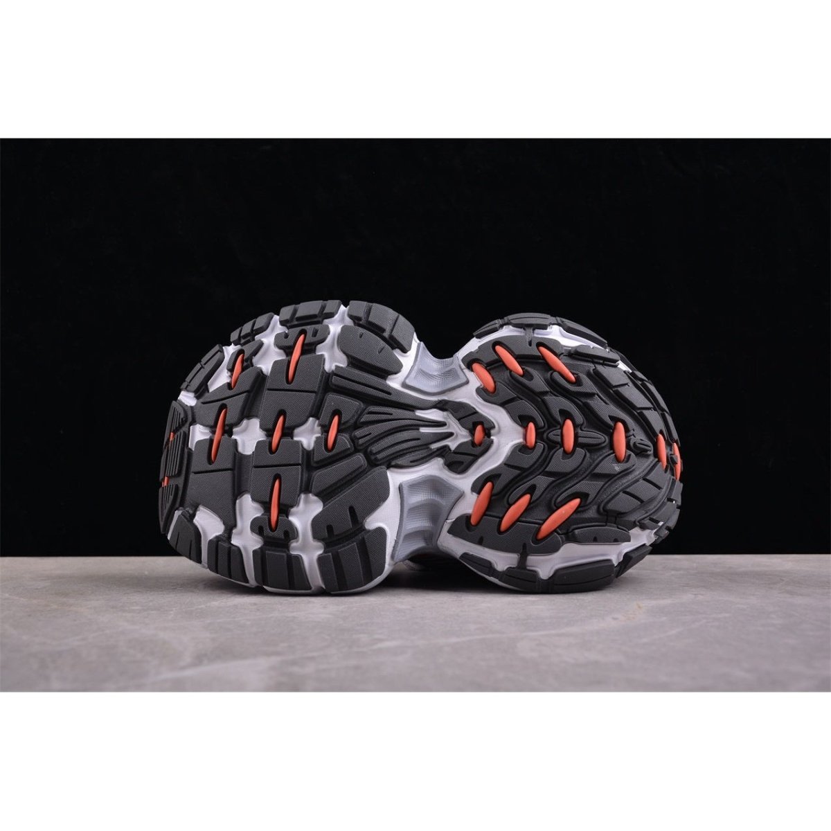 BALENCIAGA 10 - L - Charcoal Grey Sneakers - Red Unisex Streetwear Limited Edition - The Balenciaga 10XL x Charcoal Grey Red sneakers are a bold statement in the world