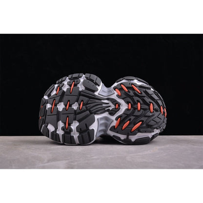 BALENCIAGA 10 - L - Charcoal Grey Sneakers - Red Unisex Streetwear Limited Edition - The Balenciaga 10XL x Charcoal Grey Red sneakers are a bold statement in the world
