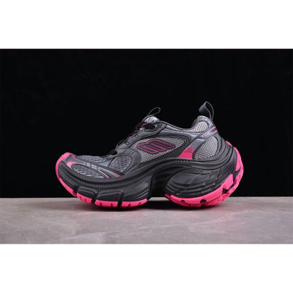 BALENCIAGA 10 - L - Grey Pink Sneakers - Black Unisex Streetwear Limited Edition - Introducing the BALENCIAGA 10XL x Grey Pink Black, a daring fusion of bold design and