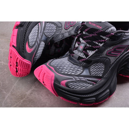 BALENCIAGA 10 - L - Grey Pink Sneakers - Black Unisex Streetwear Limited Edition - Introducing the BALENCIAGA 10XL x Grey Pink Black, a daring fusion of bold design and