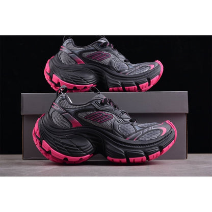 BALENCIAGA 10 - L - Grey Pink Sneakers - Black Unisex Streetwear Limited Edition - Introducing the BALENCIAGA 10XL x Grey Pink Black, a daring fusion of bold design and
